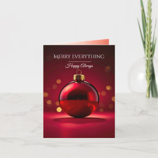 Modern Christmas & New Year Card Elegant Helgkort
