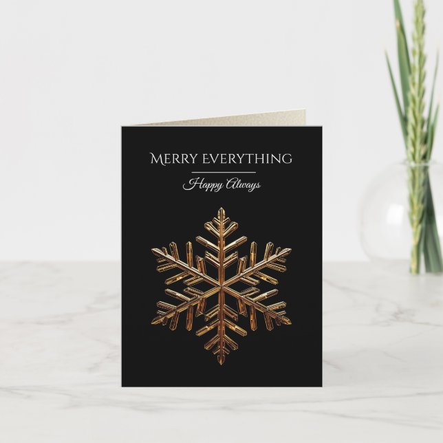Modern Christmas & New Year Card Elegant Helgkort (Framsida)