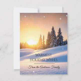 Modern Christmas & New Year Card Elegant Julkort