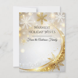 Modern Christmas & New Year Card Elegant Julkort