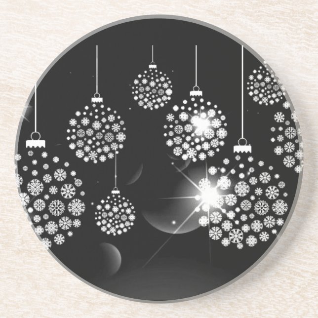 MODERN **CHRISTMAS ORNAMENT** SANDSTONE UNDERLÄGG (Framsidan)