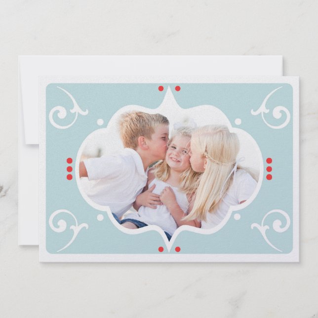 MODERN CHRISTMAS PHOTO-KORT JULKORT (Framsida)