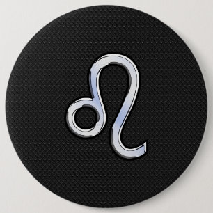 Modern Chrome som Leo Sign on snake skin Knapp