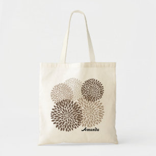 Modern Chrysanthemum Graphic Tygkasse