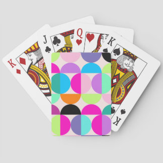 Modern cirklus i mitten av århundradet Mönster fär Casinokort