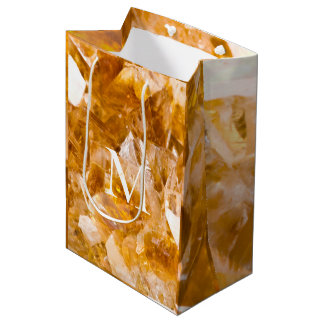 Modern Citrine Birthstone Monogram Personalized 