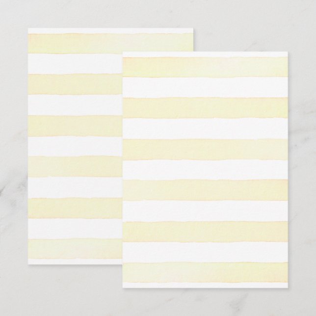 Modern Citrus Blommigt 2 Bröllop Inbjudningar (Fram/baksida)