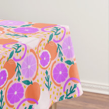 Modern Citrus Frukt Konfetti Sommar Rosa Lemonad