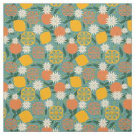 Modern citrus i mitten av århundradet  tyg