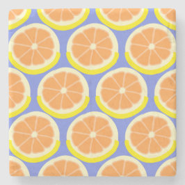 Modern Citrus Skiva Amalfi-kusten Stenunderlägg