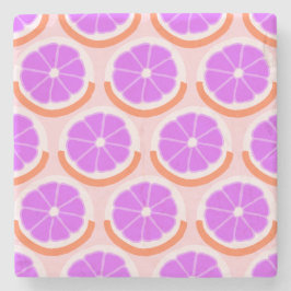 Modern Citrus Slice Pink Lemonade Stenunderlägg
