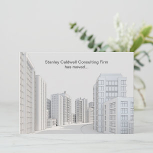 Modern City Architecture Anpassningsbar Business F Meddelande