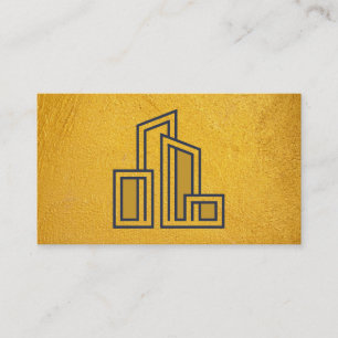 Modern City Byggnad Logotyp Visitkort