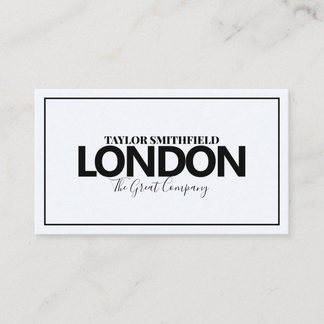 MODERN CITY NEW AFFÄRSKORT VISITKORT (Framsida)