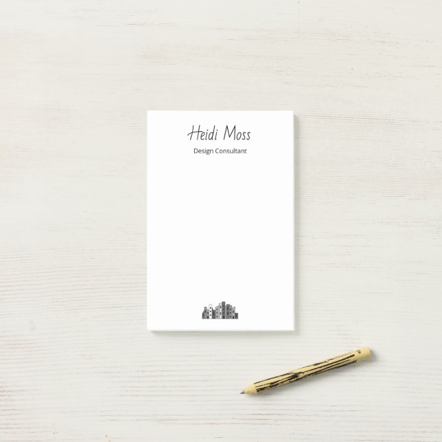 Modern City Skyline Urban Design Consultant  Post-it Block (På skrivbordet)