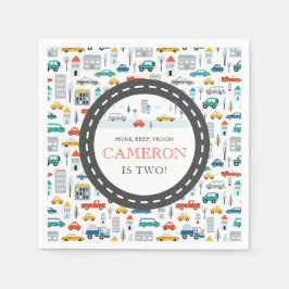 Modern City Transport födelsedagsfest Pappersservett