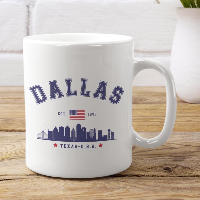 Modern Cityscape of Dallas Texas Kaffemugg (Skapare uppladdad)