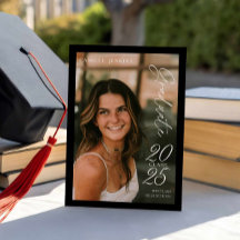 Modern Class 2025 Photo Studenten-meddelande
