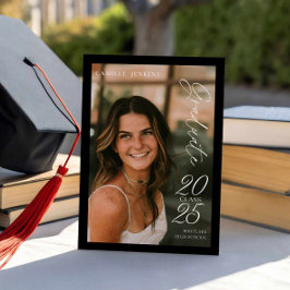 Modern Class 2025 Photo Studenten-meddelande Inbjudningar