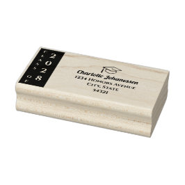 Modern Class of Graduation Mailing Address Stämpel