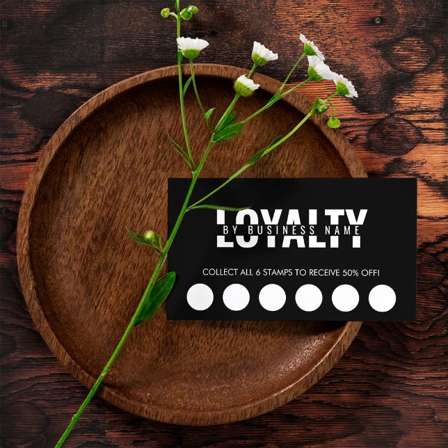 Modern Classic Beauty Spa Script Loyalty Card Lojalitetskort (Skapare uppladdad)
