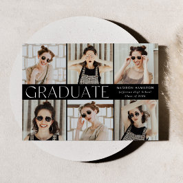 Modern Classic Black 6 Photo Studenten Meddelande