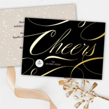 Modern Classic Cheers Calligraphy Elegant Business
