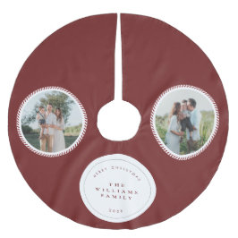 Modern Classic Christmas Photo Elegant  Julgransmatta Borstad Polyester