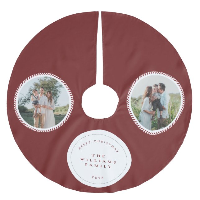 Modern Classic Christmas Photo Elegant  Julgransmatta Borstad Polyester (Framsidan)