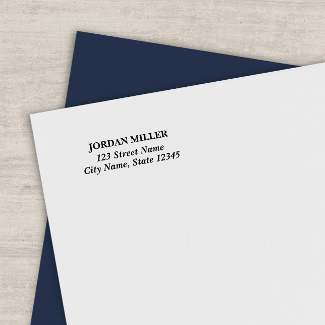 Modern Classic Home Adress Självfärgande Stämpel (Skapare uppladdad)