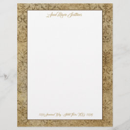 Modern Classic Tan Granite Letterhead Brevhuvud
