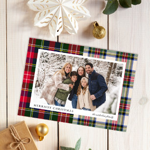 Modern Classic Tartan Play One Photo Julkort