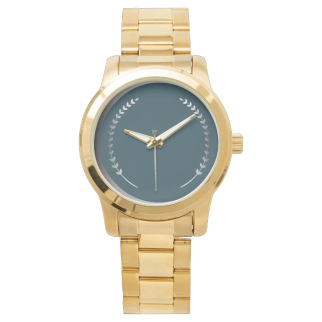 Modern Classic Teal Women Guld Watch Armbandsur (Framsida)