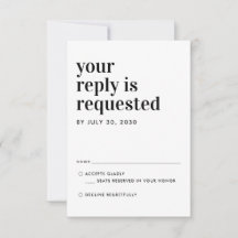 Modern Classic Typography Response Bröllop OSA
