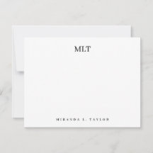 Modern Classy Monogram Personlig Namn