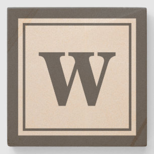 Modern Classy Monogram Stenunderlägg