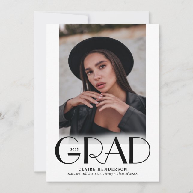 Modern Classy Overlay Photo Collage Studenten Meddelande (Framsida)
