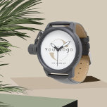 Modern Clean Business logotyp Minimal brand Compan Armbandsur<br><div class="desc">Anpassningsbar Watch med en enkel minimidesign. Lägg till logotyp och text.</div>