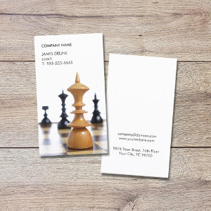 Modern Clean Chess Biet Coach Visitkort