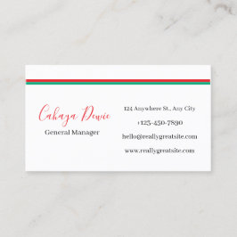 Modern Clean Line Business Cards Visitkort