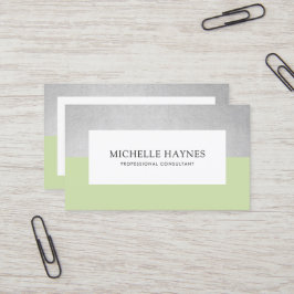 Modern Clean Luxe-Grönt med minimal Professionell Visitkort