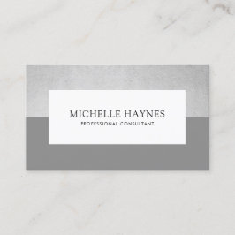 Modern Clean Luxe-minimalistisk Professionell Gråt Visitkort