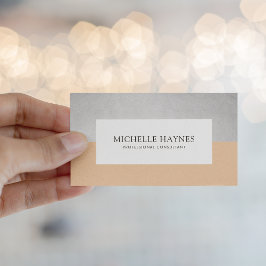 Modern Clean Luxe-Orange med minimal Professionell Visitkort