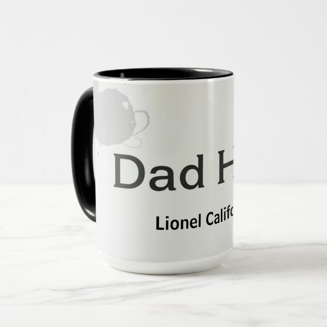 Modern Clean Minimalist Dad Hero Gift Mugg (Framsida vänster)