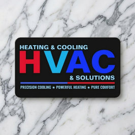 Modern Clean Professional HVAC Services Visitkort