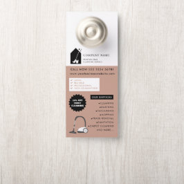 Modern Cleaning Cleaner Service Logo Green QR Code