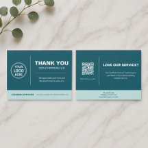 Modern Cleaning Services Logotyp QR-kod Teal