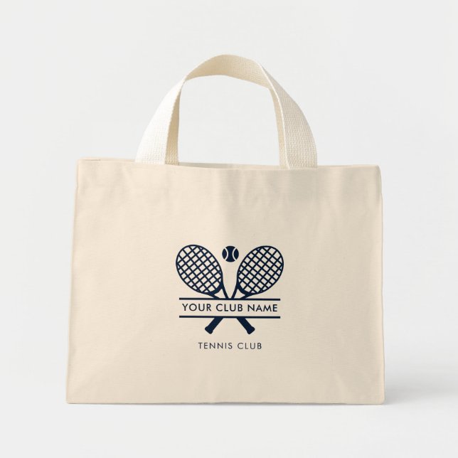 Modern Club Name Tennis Team Swag Mini Tygkasse (Framsidan)