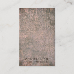 Modern Coca Brown Necklace Visning Card Visitkort