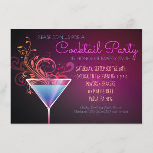 MODERN COCKTAILPARTYpartyinbjudan Inbjudningar